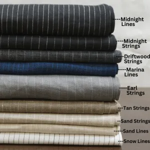 100% Linen Fabric MAGNIK – Stripes by the Meter | Premium & Versatile