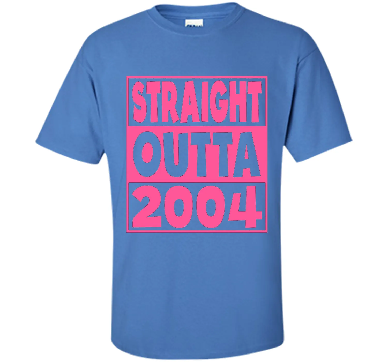 13th Birthday Gift T-Shirt Straight Outta 2004 Pink