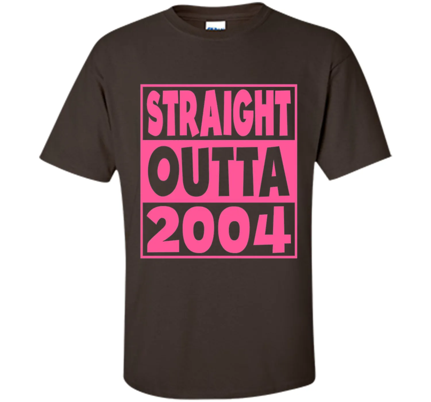 13th Birthday Gift T-Shirt Straight Outta 2004 Pink