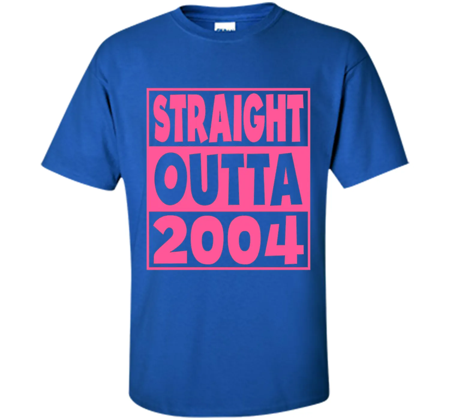 13th Birthday Gift T-Shirt Straight Outta 2004 Pink