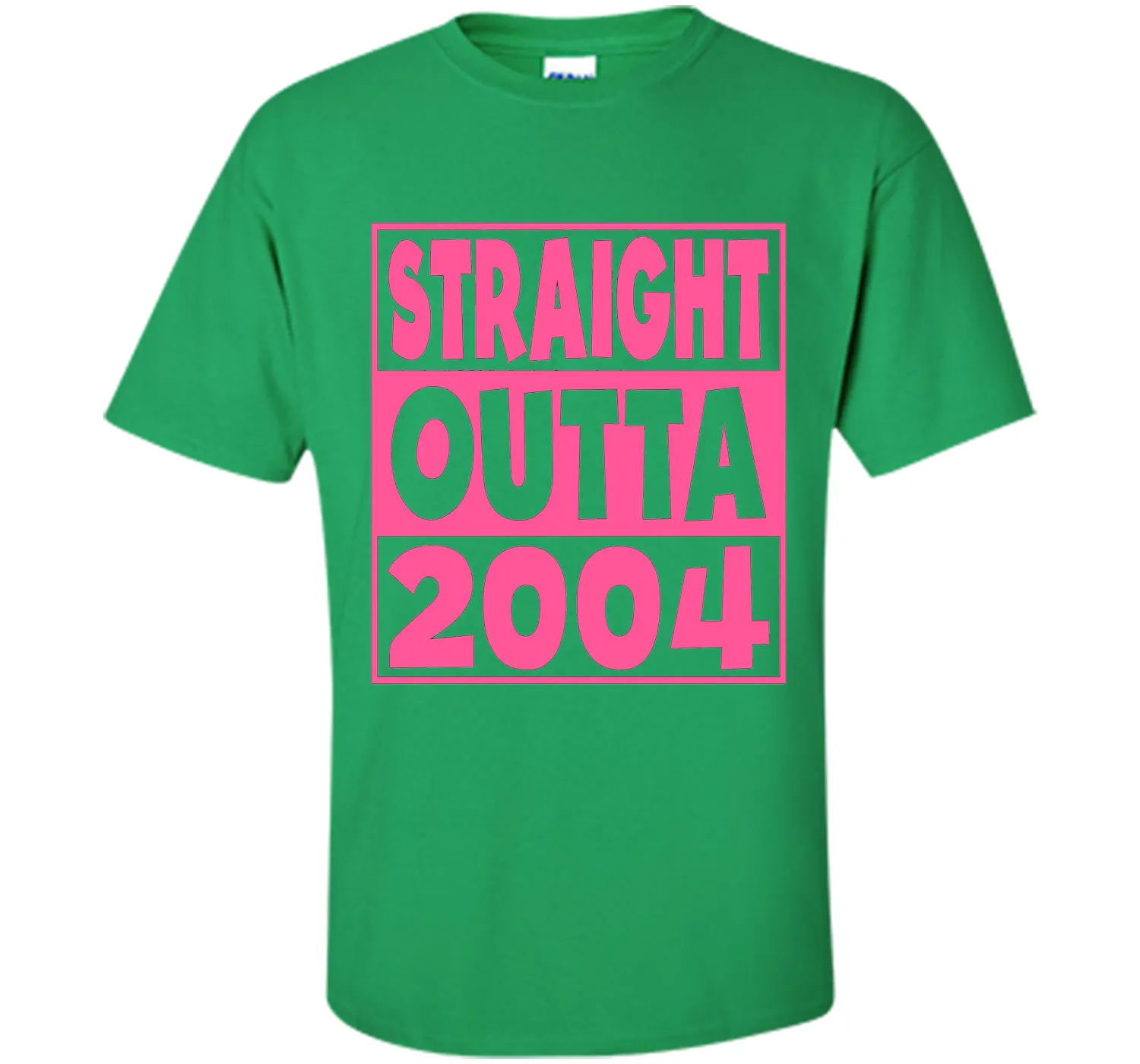 13th Birthday Gift T-Shirt Straight Outta 2004 Pink
