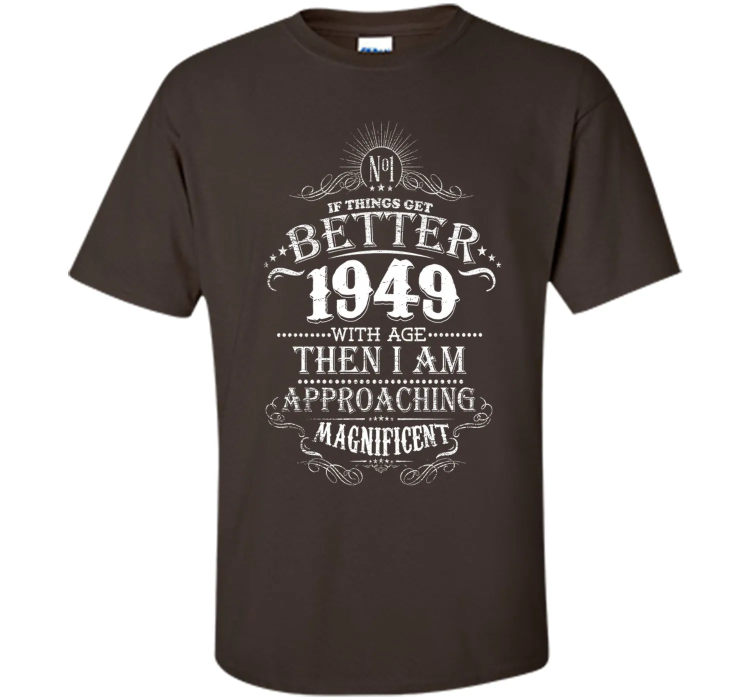 68th Years Old 1949 Vintage Awesome T-Shirt Gift Birthday