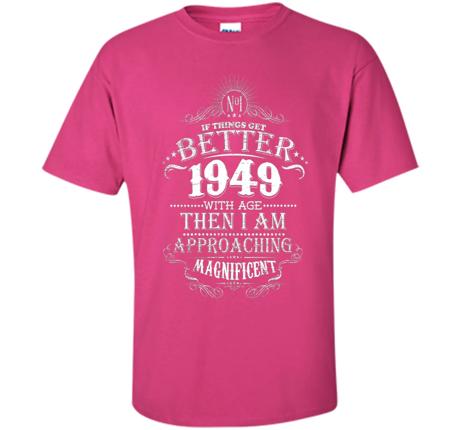 68th Years Old 1949 Vintage Awesome T-Shirt Gift Birthday