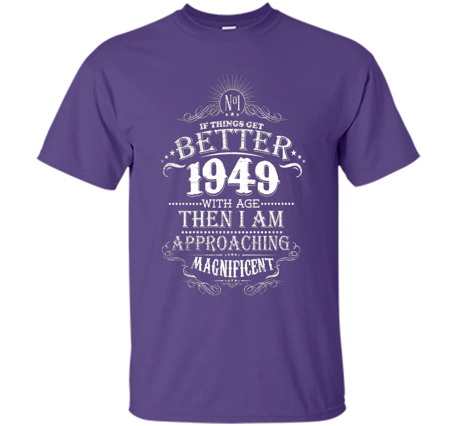 68th Years Old 1949 Vintage Awesome T-Shirt Gift Birthday