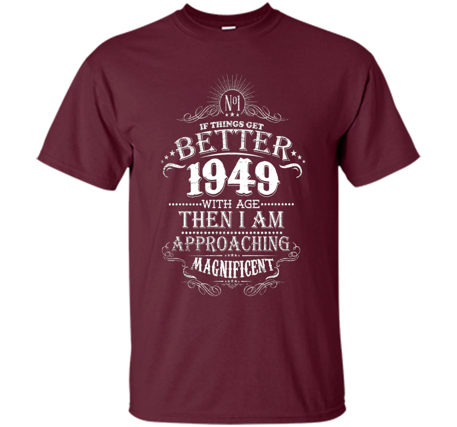 68th Years Old 1949 Vintage Awesome T-Shirt Gift Birthday