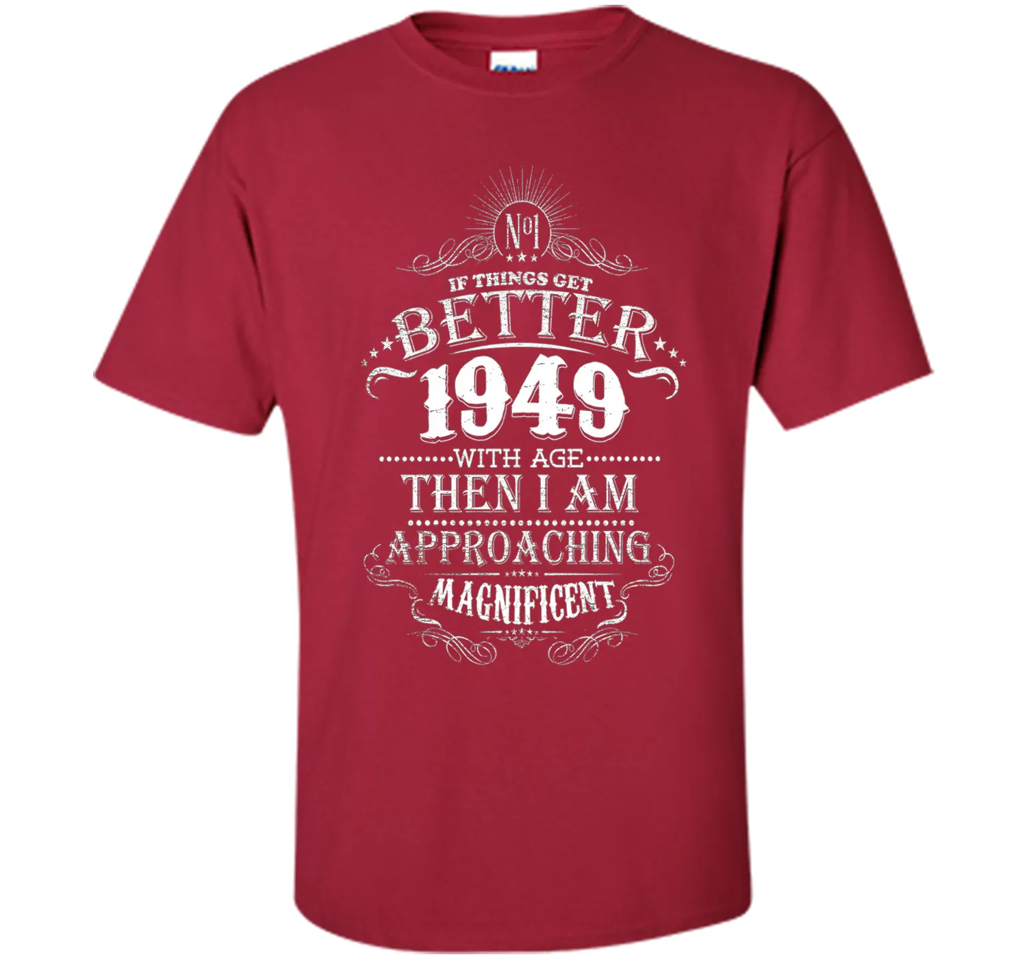 68th Years Old 1949 Vintage Awesome T-Shirt Gift Birthday