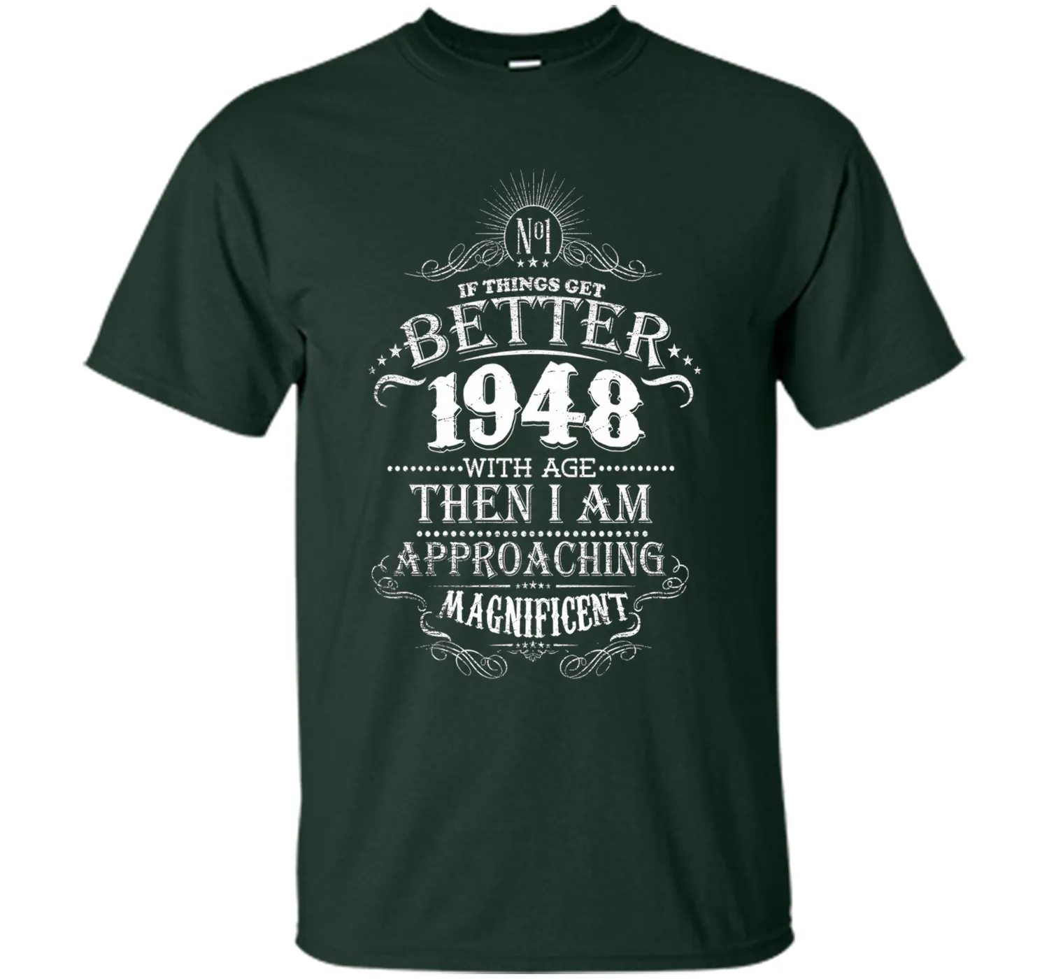 69 Years Old 1948 Vintage Awesome T-Shirt Gift Birthday