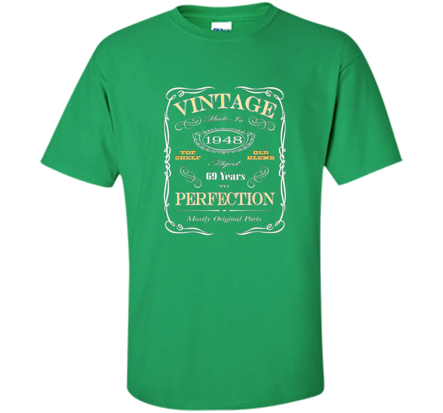 69th Birthday Gift T-Shirt - Born In 1948 Vintage Style
