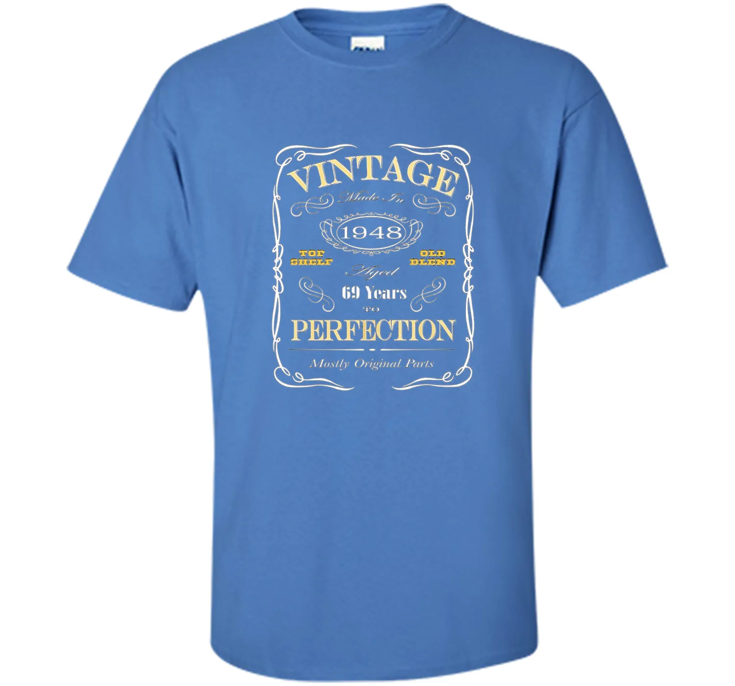 69th Birthday Gift T-Shirt - Born In 1948 Vintage Style