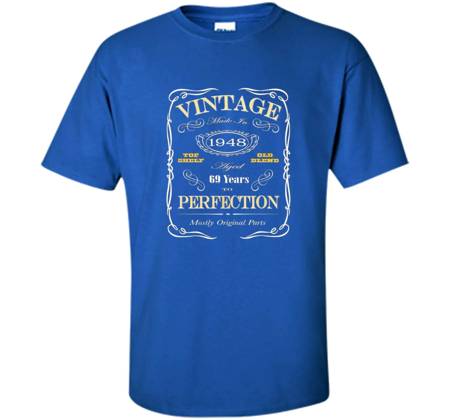69th Birthday Gift T-Shirt - Born In 1948 Vintage Style