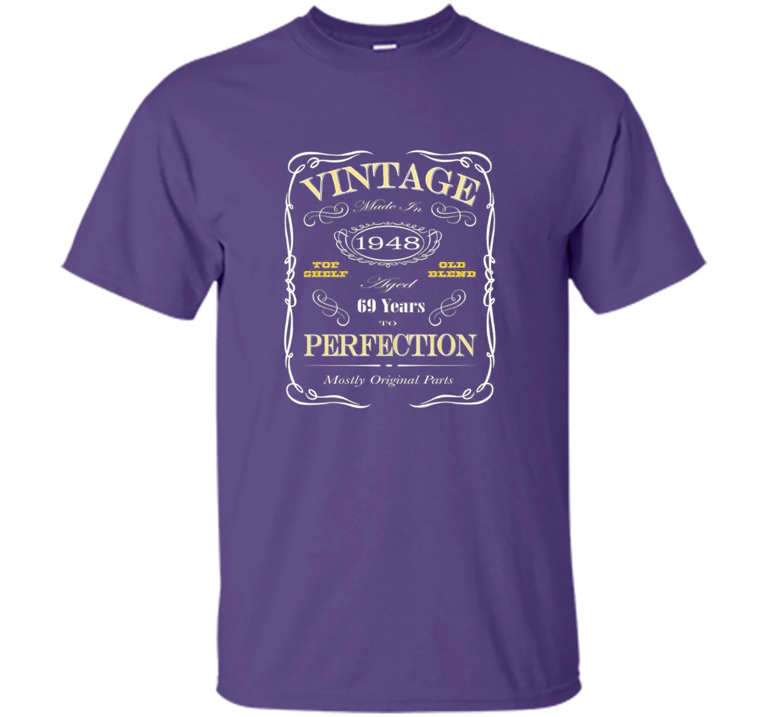 69th Birthday Gift T-Shirt - Born In 1948 Vintage Style