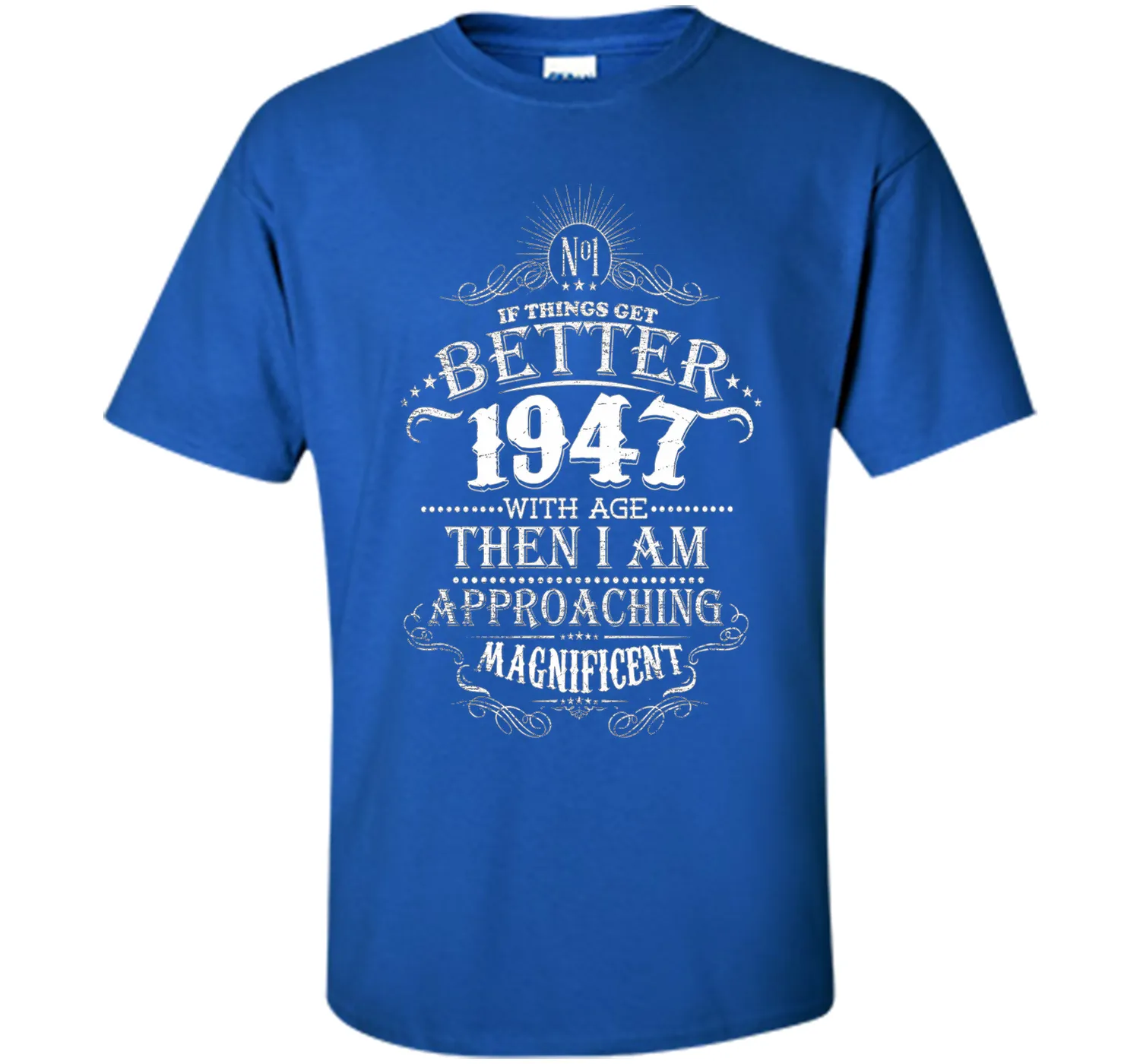 69th Years Old 1947 Vintage Awesome T-Shirt Gift Birthday