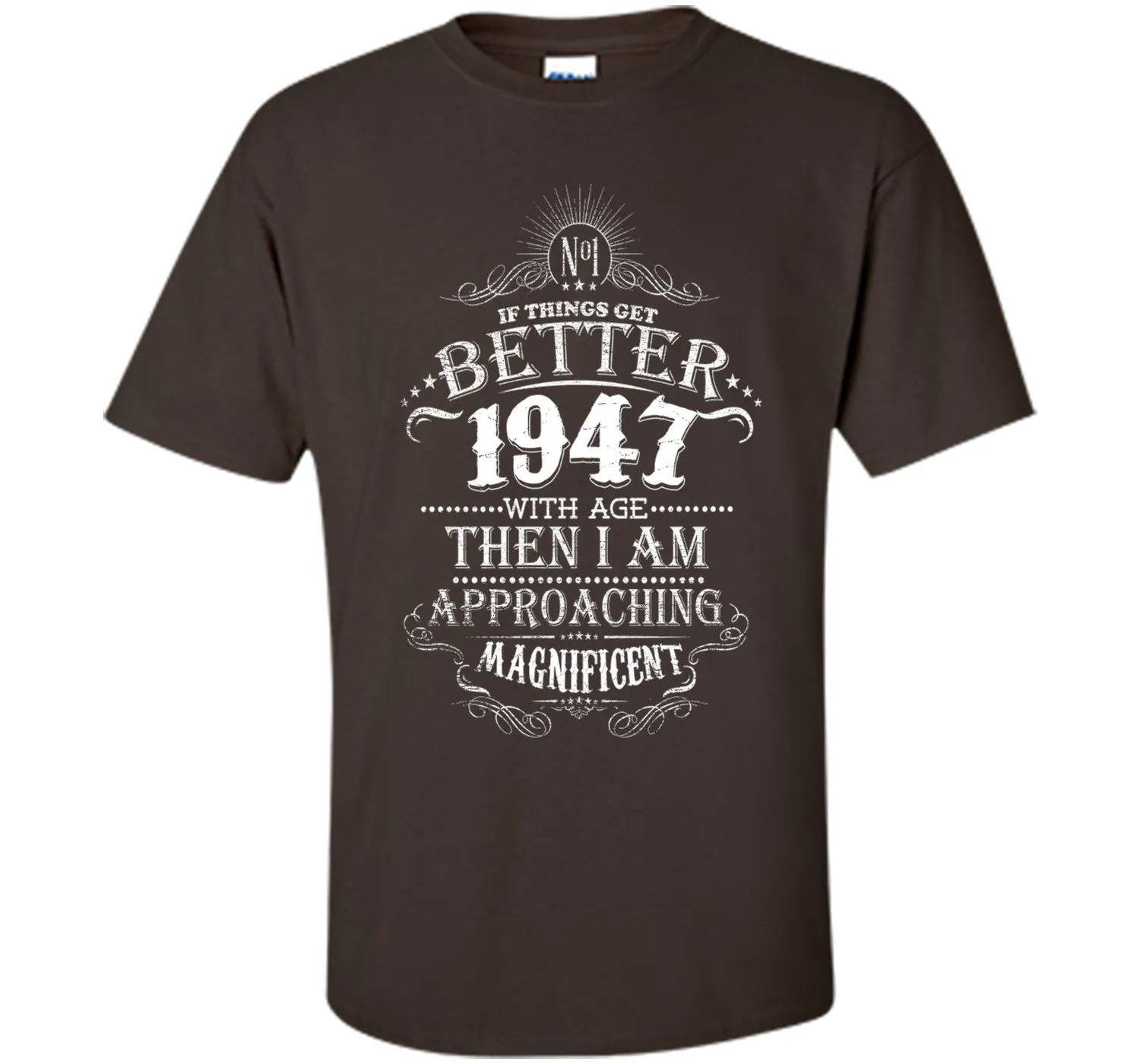 69th Years Old 1947 Vintage Awesome T-Shirt Gift Birthday