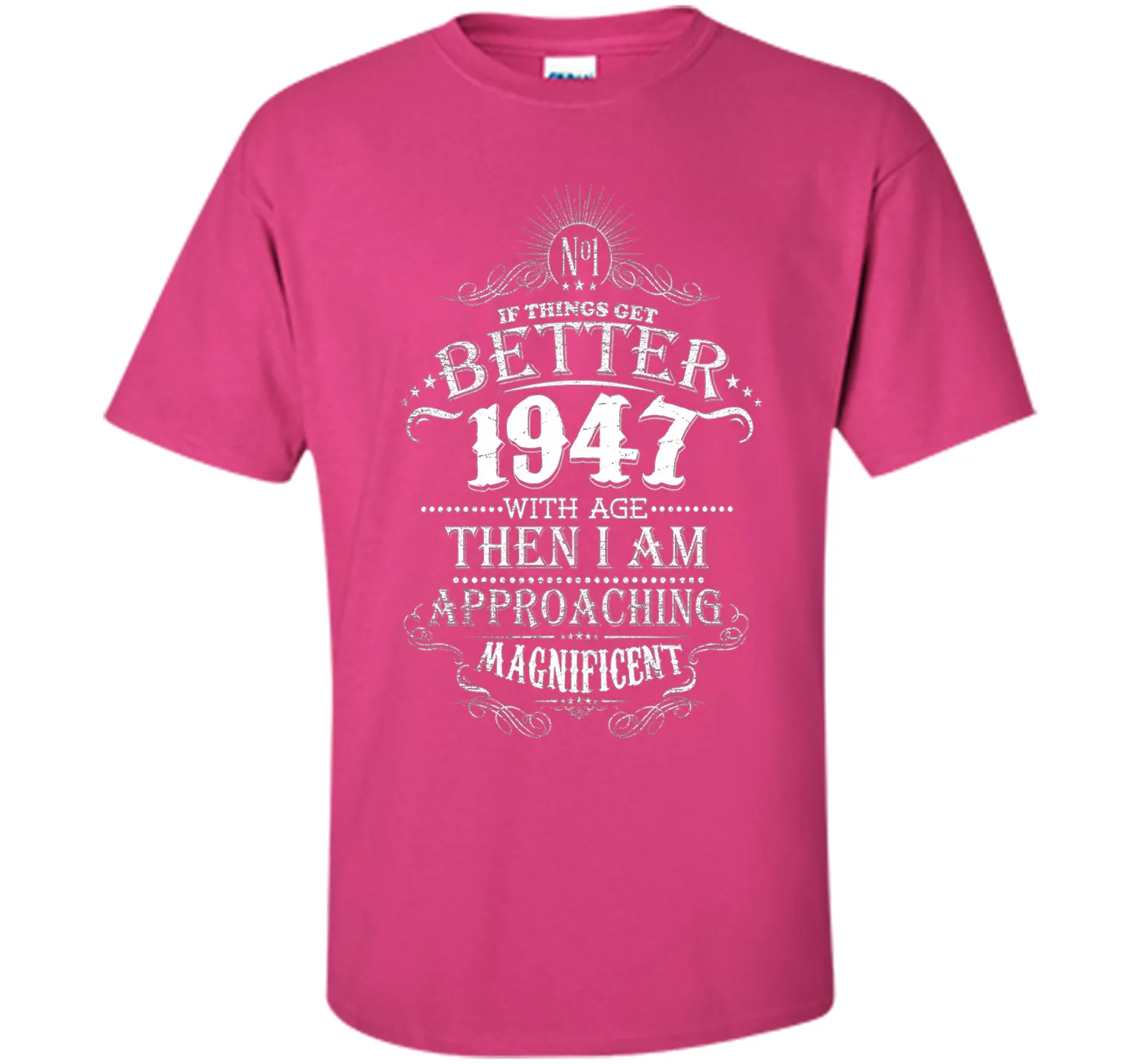 69th Years Old 1947 Vintage Awesome T-Shirt Gift Birthday