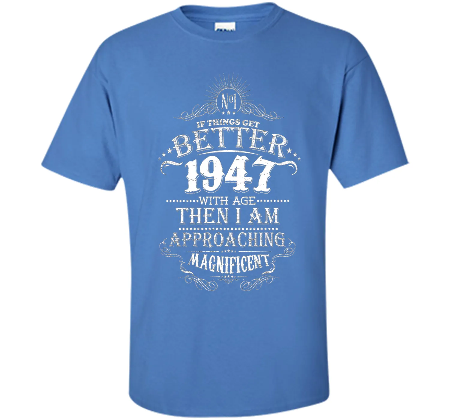 69th Years Old 1947 Vintage Awesome T-Shirt Gift Birthday