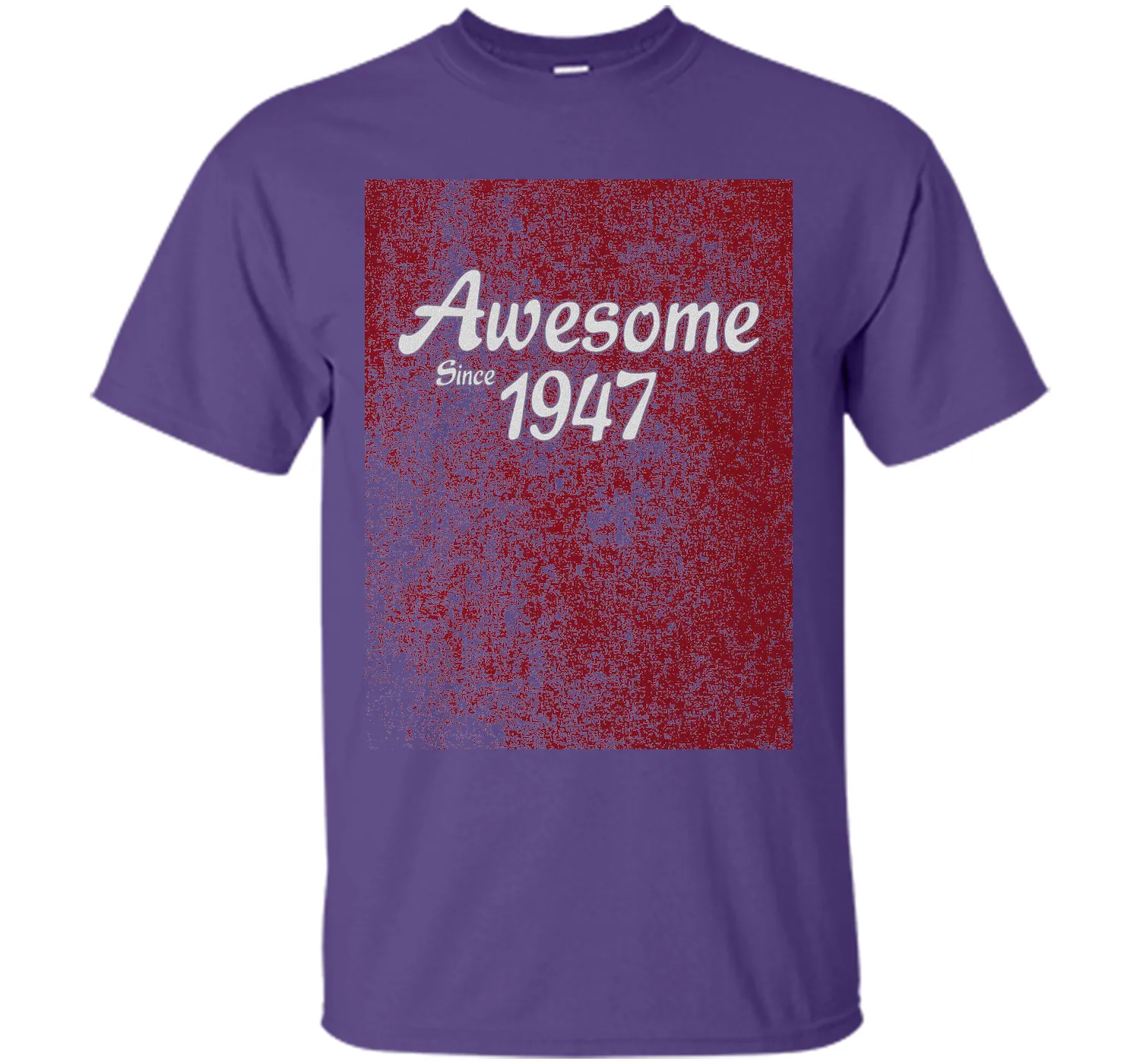 70th Birthday Gift T-Shirt Awesome Since 1947 (Fitted)