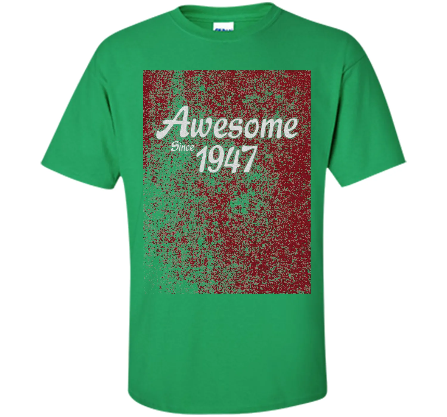70th Birthday Gift T-Shirt Awesome Since 1947 (Fitted)