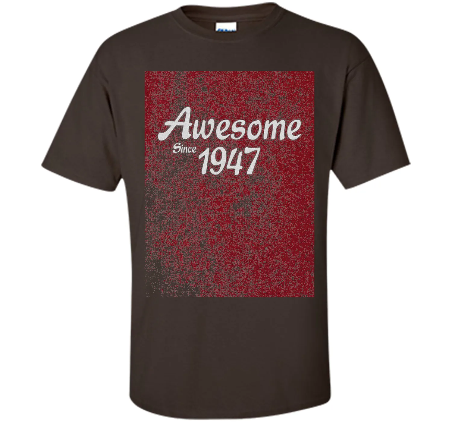 70th Birthday Gift T-Shirt Awesome Since 1947 (Fitted)