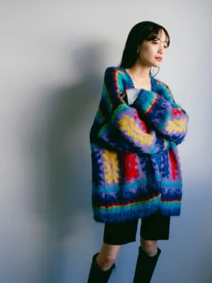 80s Vivid Knit Jacket