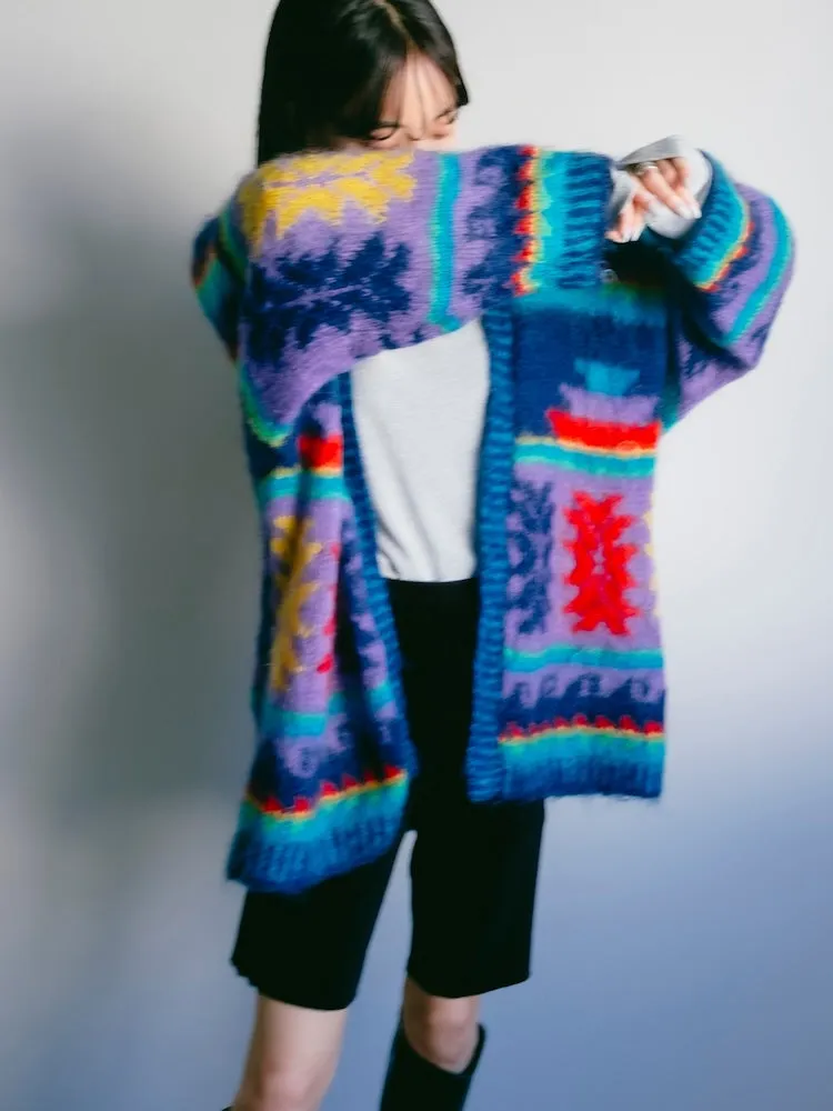 80s Vivid Knit Jacket