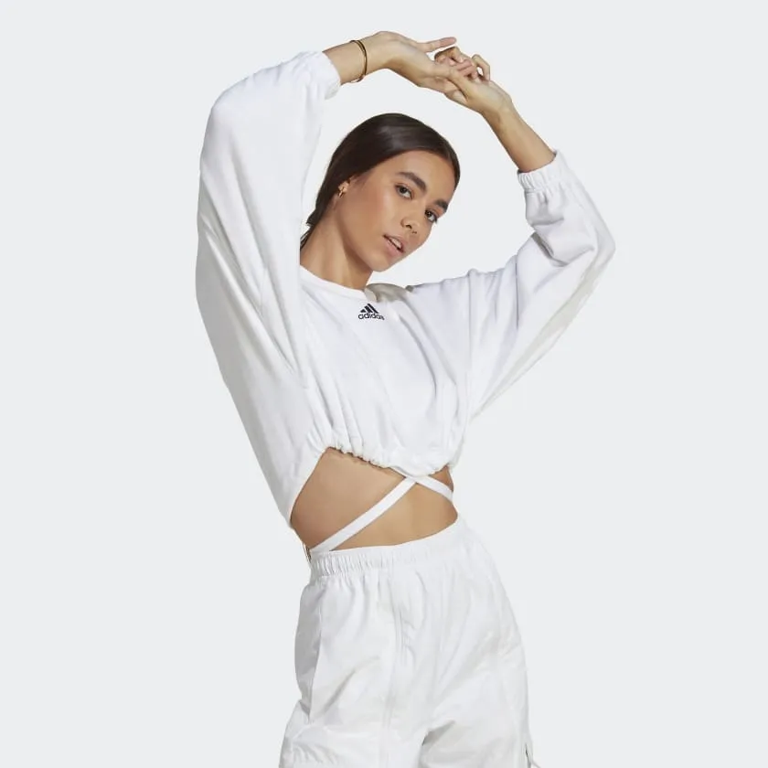 ADIDAS DANCE CROP VERSATILE SWEATSHIRT - IC6683