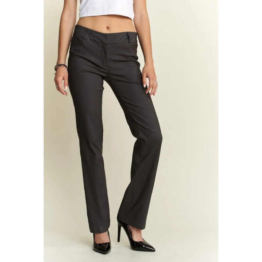 ADORA Regular Rise Slim Bootcut Pants