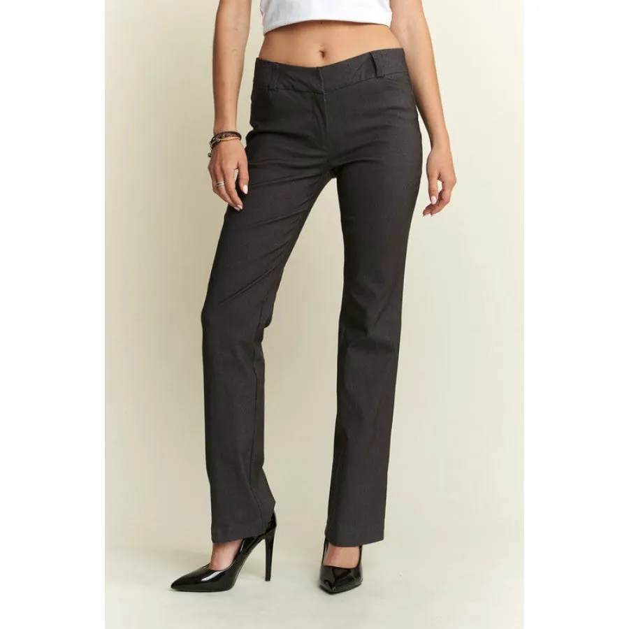ADORA Regular Rise Slim Bootcut Pants