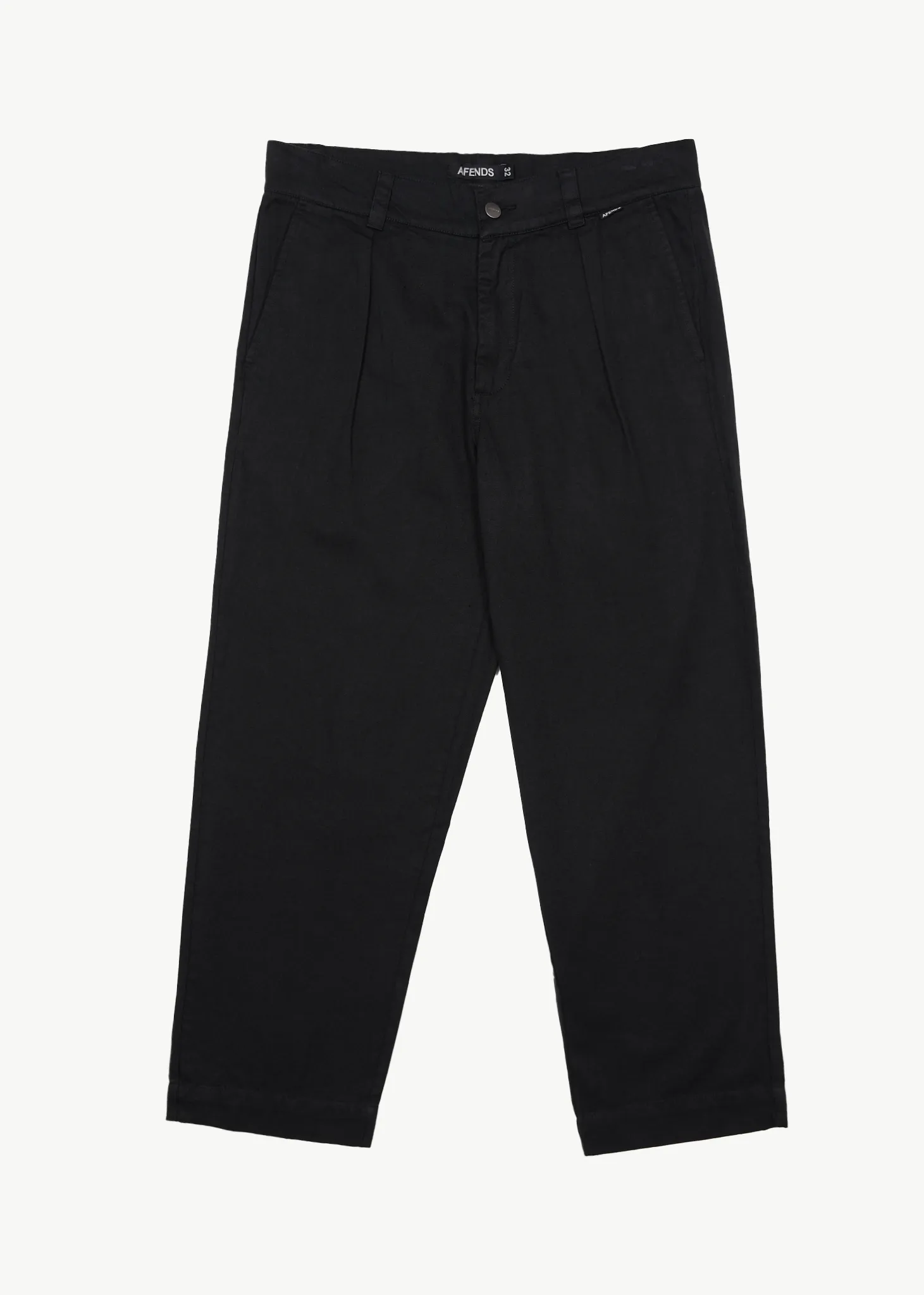 AFENDS Mens Mixed Business - Suit Pant - Black