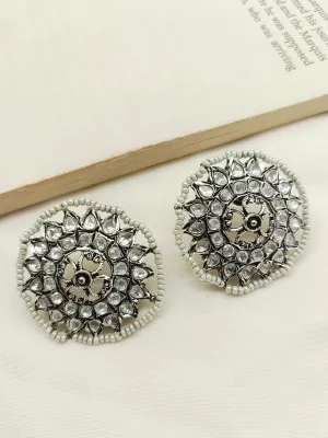 Afsa White Oxidized Tops