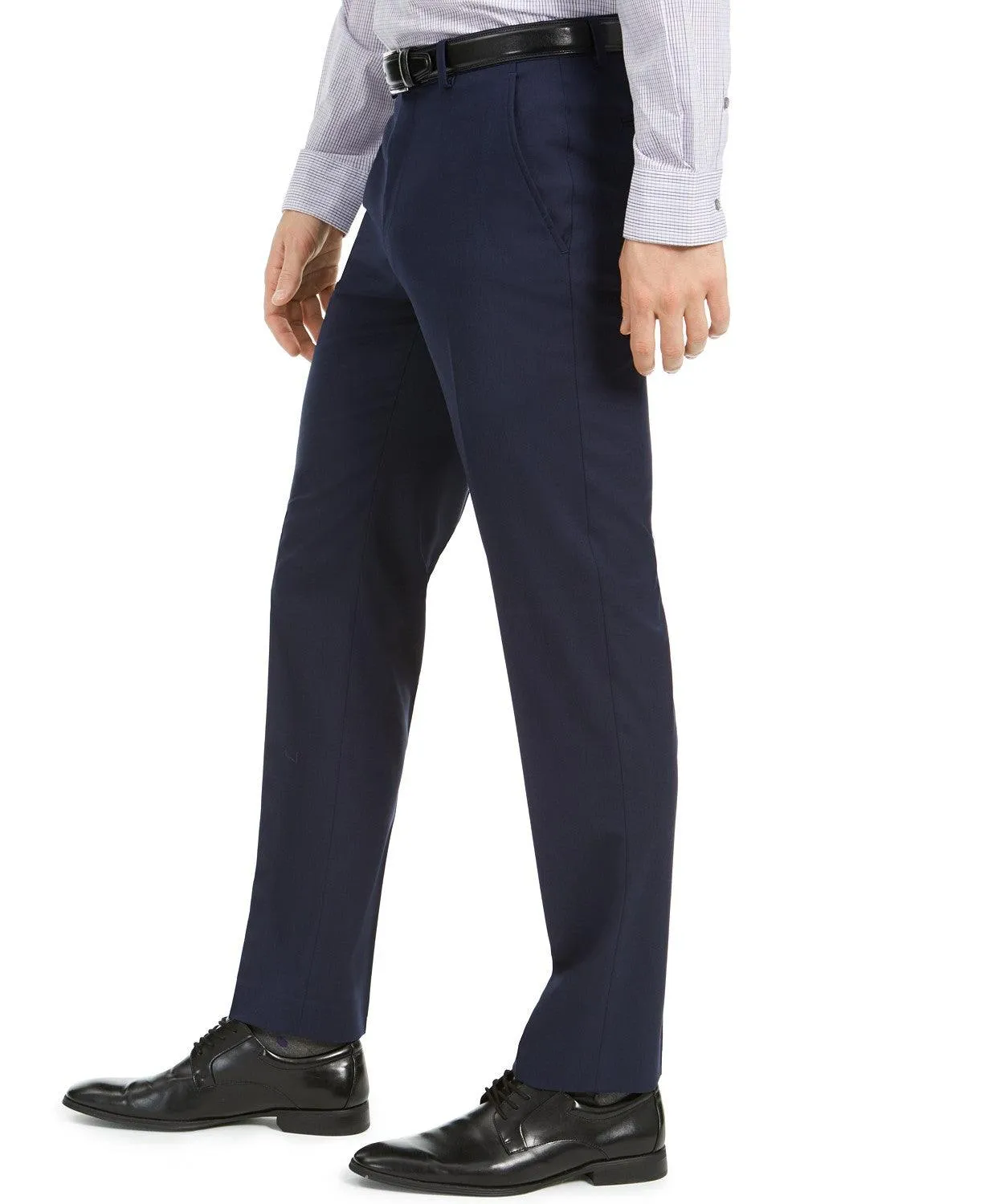 Alfani Mens Slim fit Dress Pants 38 / 30 Blue Solid