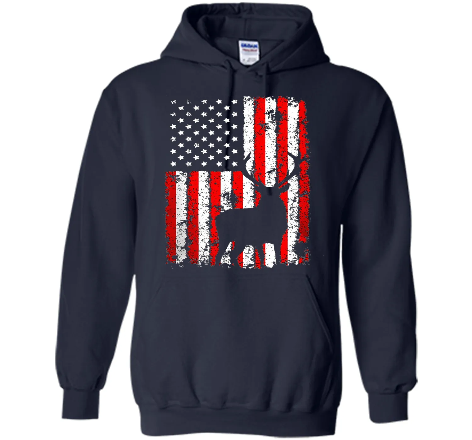 America Flag Deer Hunting T-Shirt Gift for Hunter