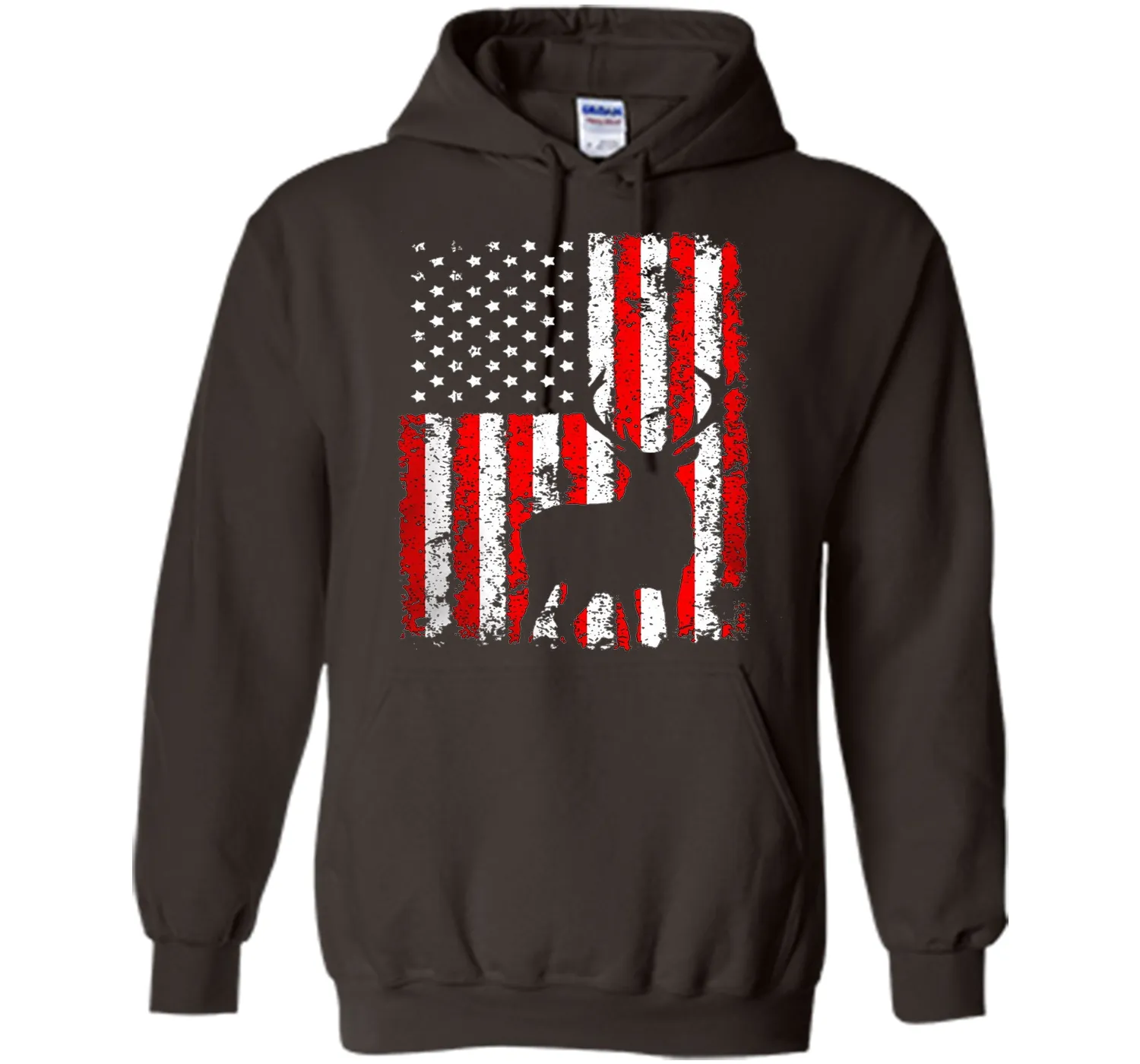 America Flag Deer Hunting T-Shirt Gift for Hunter