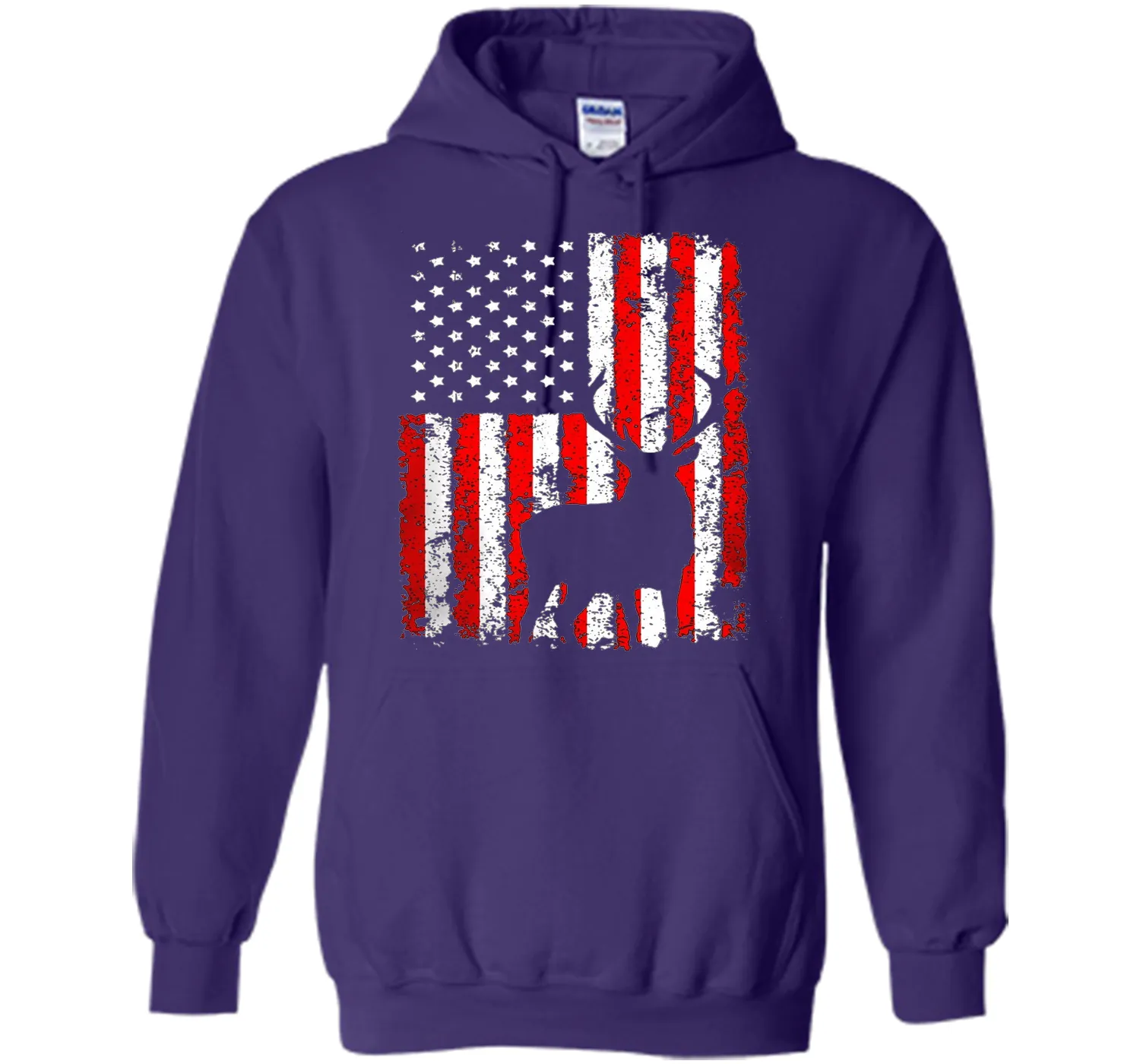 America Flag Deer Hunting T-Shirt Gift for Hunter