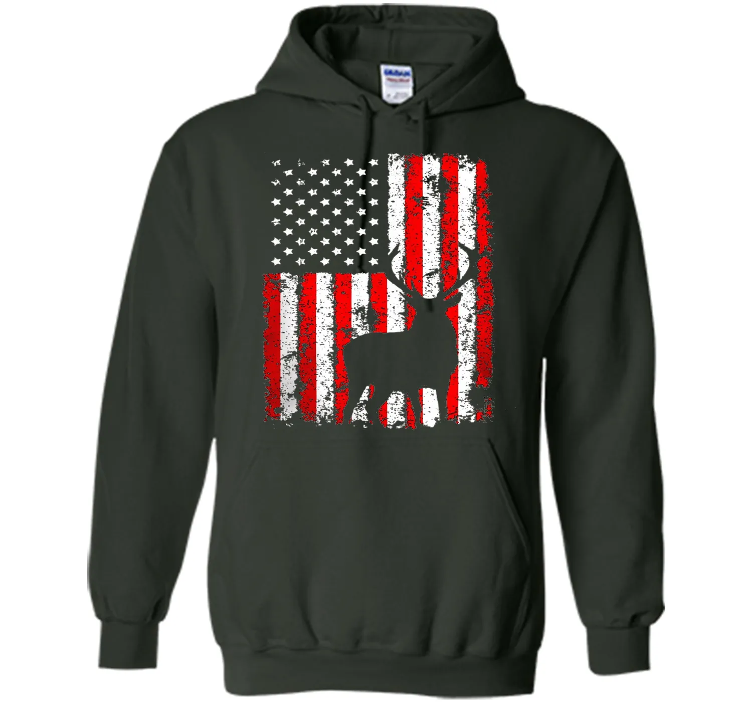 America Flag Deer Hunting T-Shirt Gift for Hunter