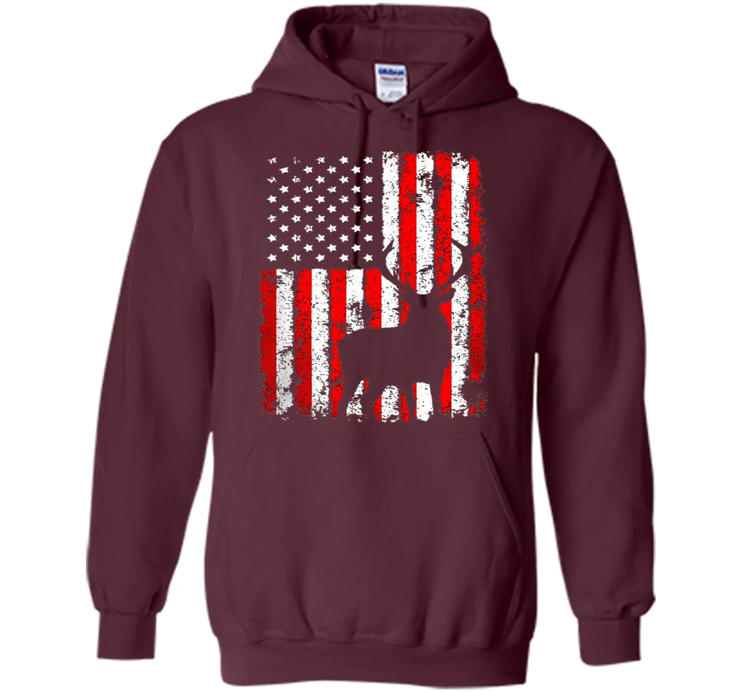 America Flag Deer Hunting T-Shirt Gift for Hunter