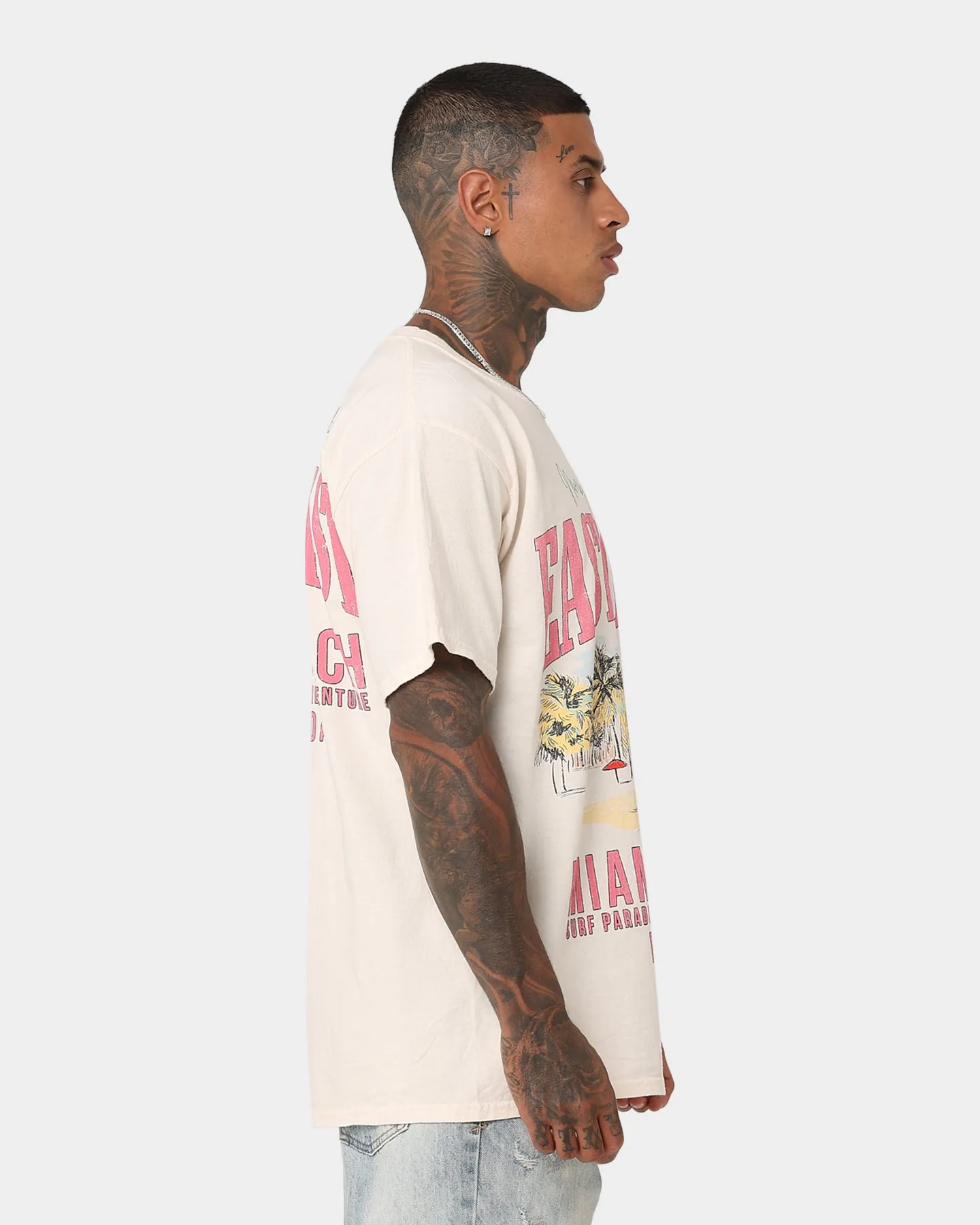 American Thrift Miami Beach Vintage T-Shirt Off White