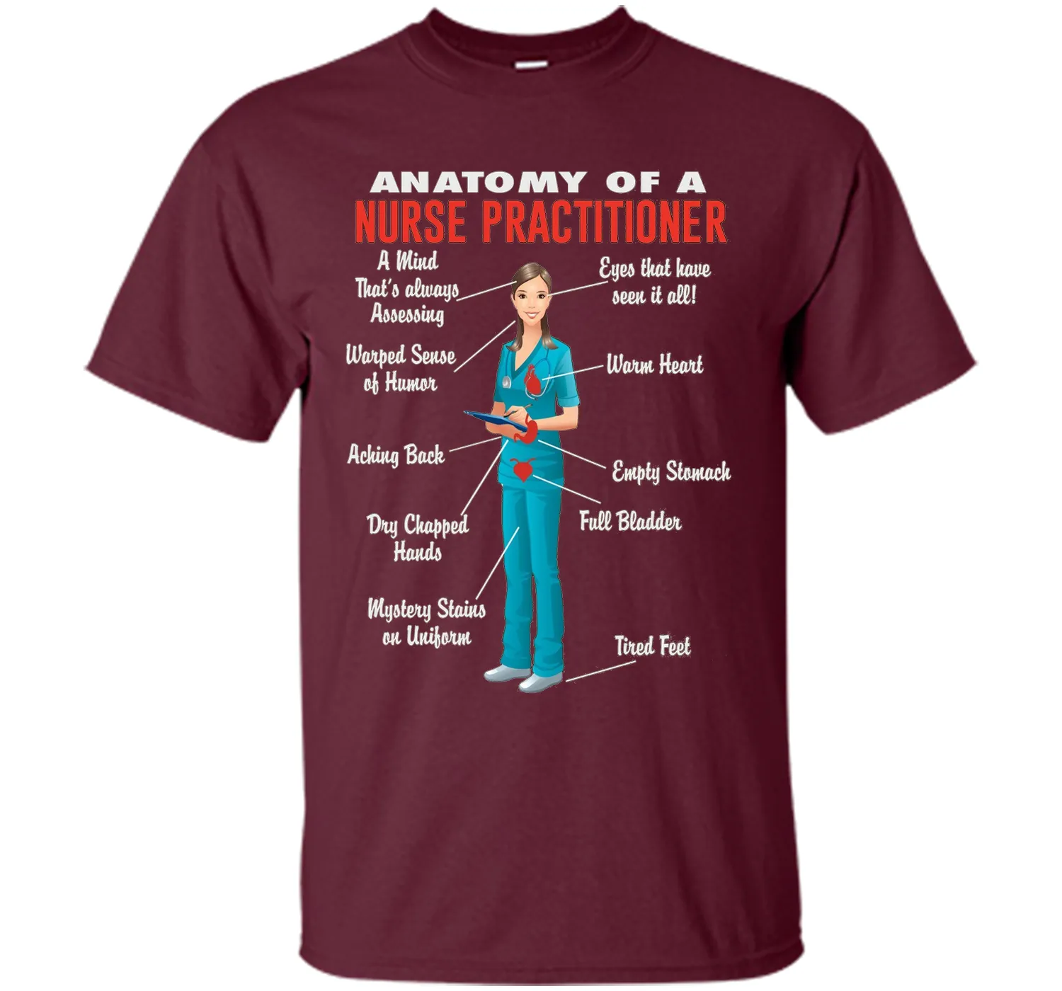 Anatomy Of A Nurse Practitioner -  Nurse Practitioner Shirt