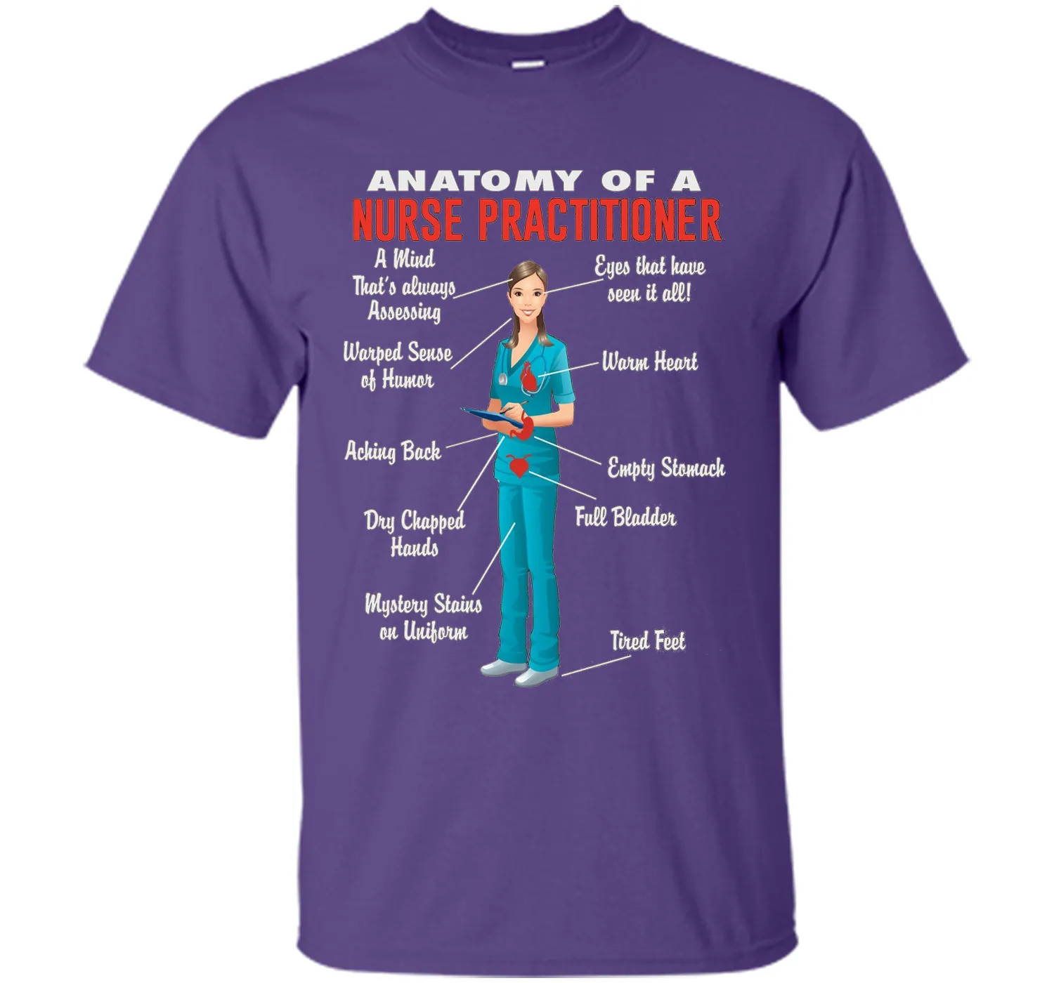 Anatomy Of A Nurse Practitioner -  Nurse Practitioner Shirt
