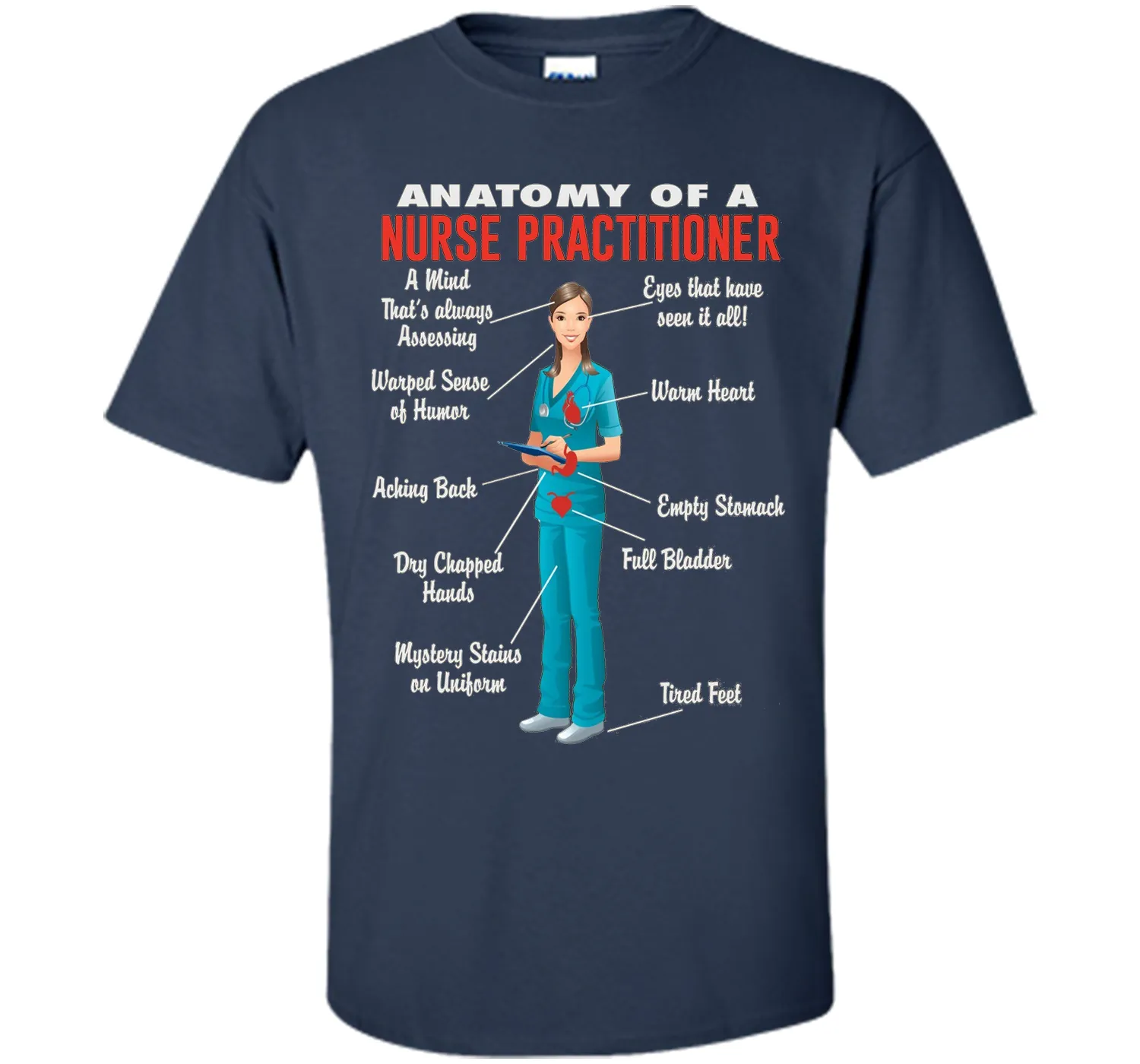 Anatomy Of A Nurse Practitioner -  Nurse Practitioner Shirt
