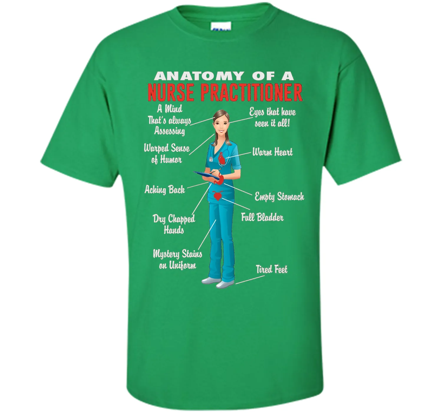 Anatomy Of A Nurse Practitioner -  Nurse Practitioner Shirt