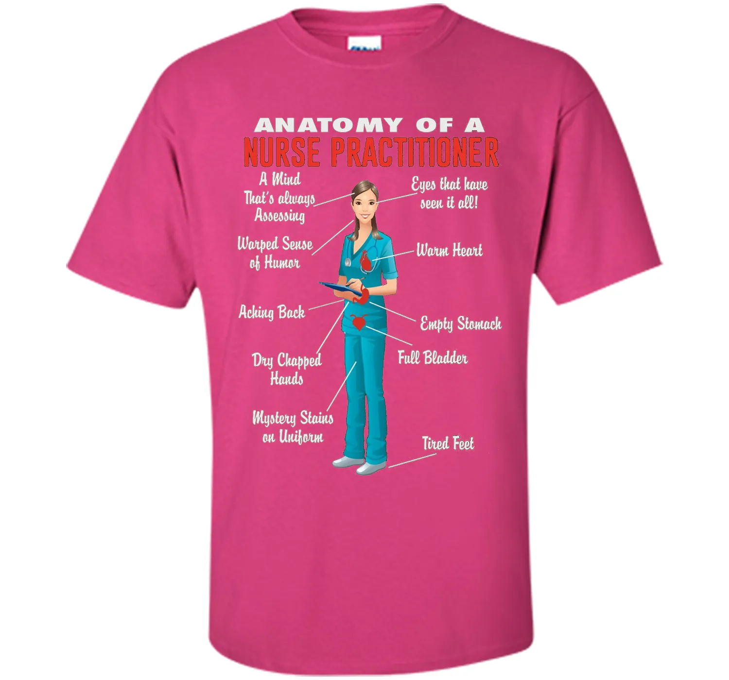 Anatomy Of A Nurse Practitioner -  Nurse Practitioner Shirt