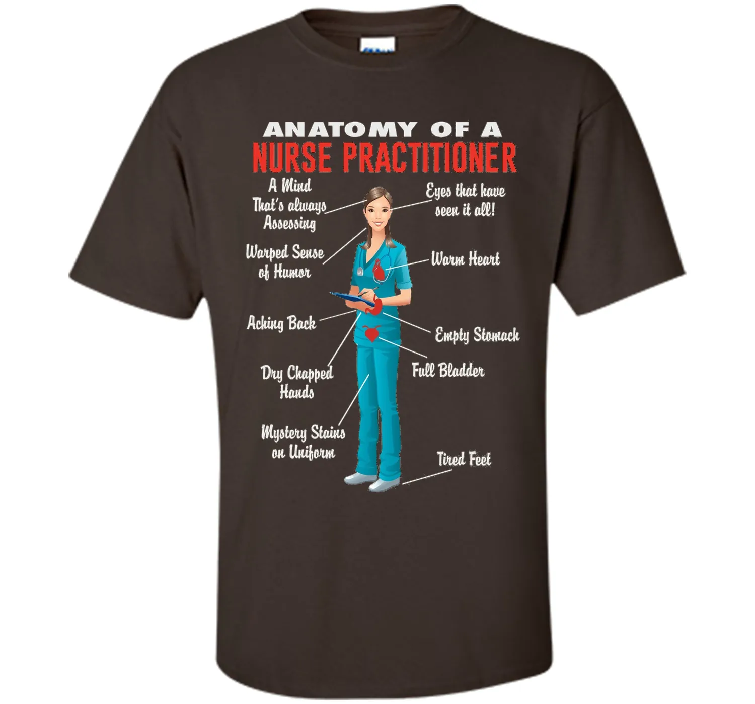 Anatomy Of A Nurse Practitioner -  Nurse Practitioner Shirt