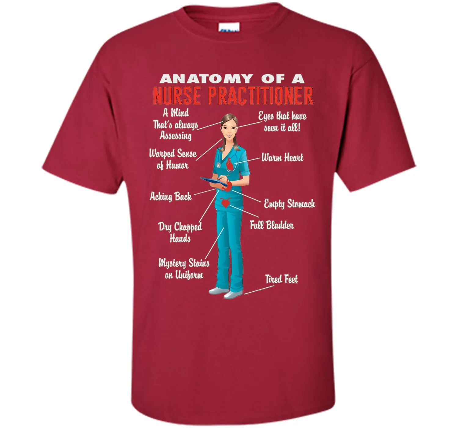 Anatomy Of A Nurse Practitioner -  Nurse Practitioner Shirt