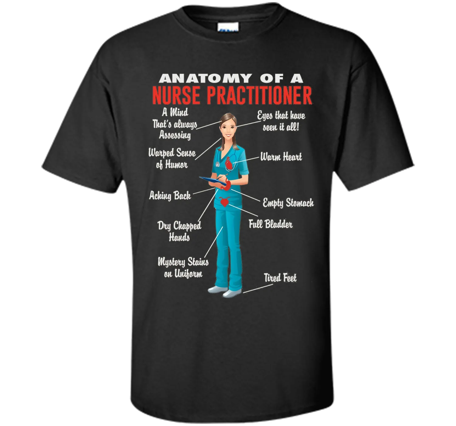Anatomy Of A Nurse Practitioner -  Nurse Practitioner Shirt