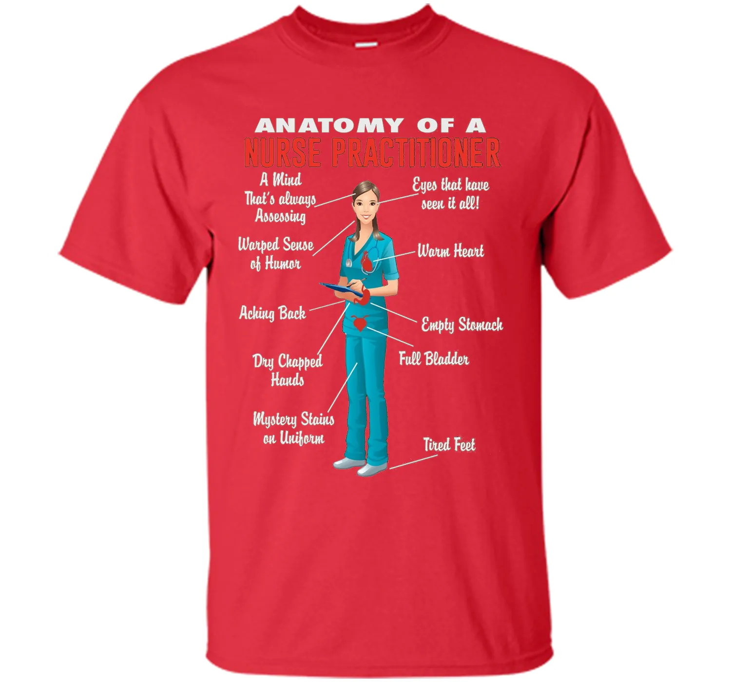Anatomy Of A Nurse Practitioner -  Nurse Practitioner Shirt