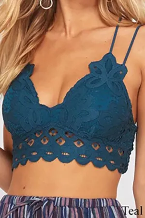 Arabella Lace Bralette - Teal