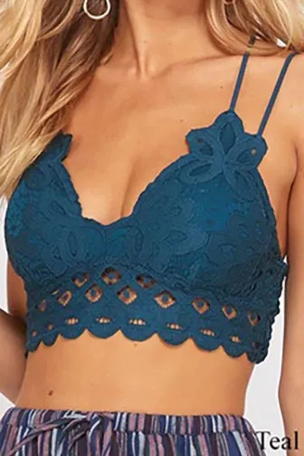 Arabella Lace Bralette - Teal