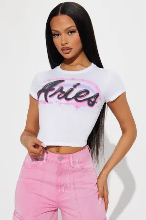 Aries Energy Fitted Tee - White