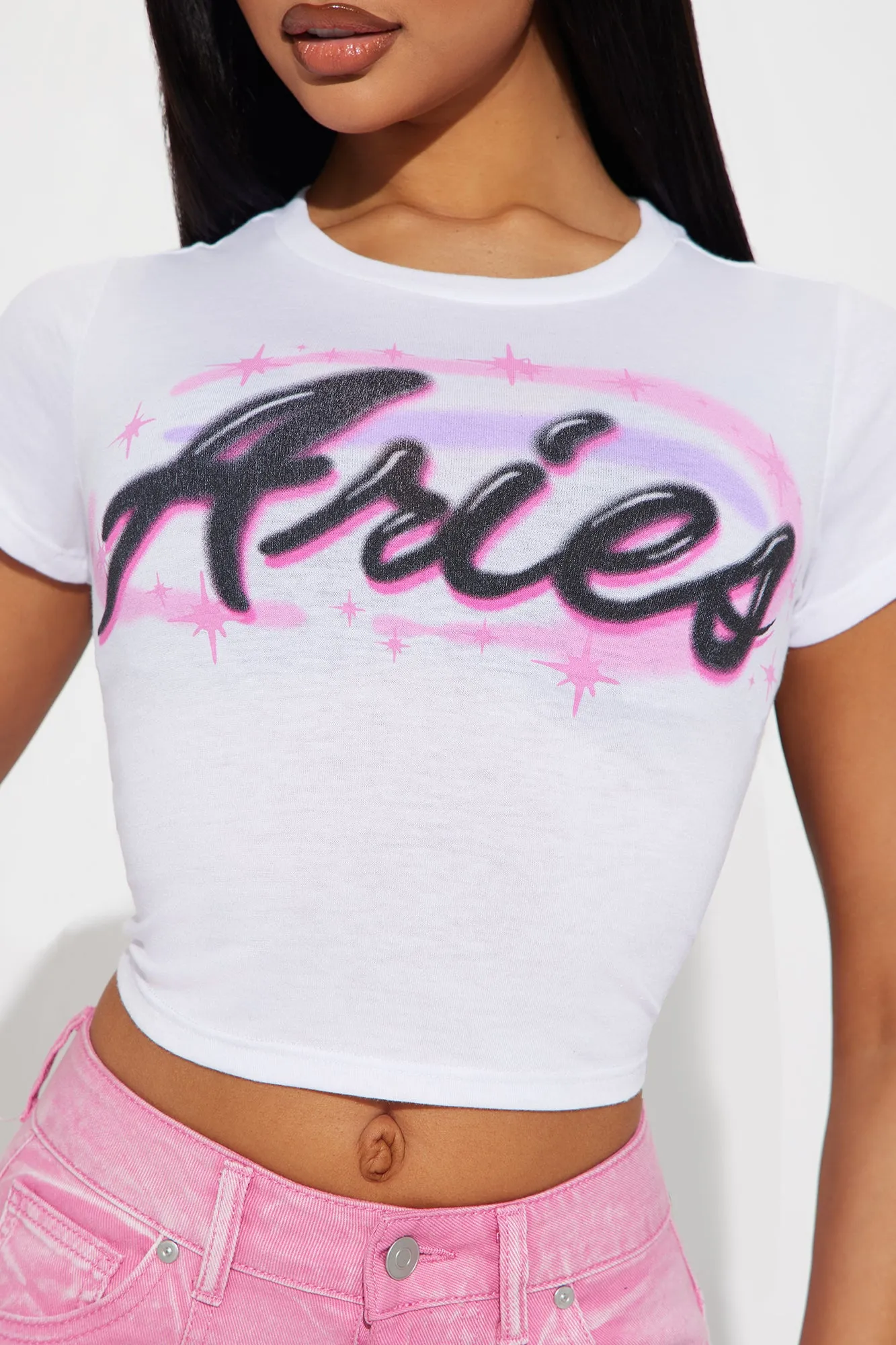 Aries Energy Fitted Tee - White