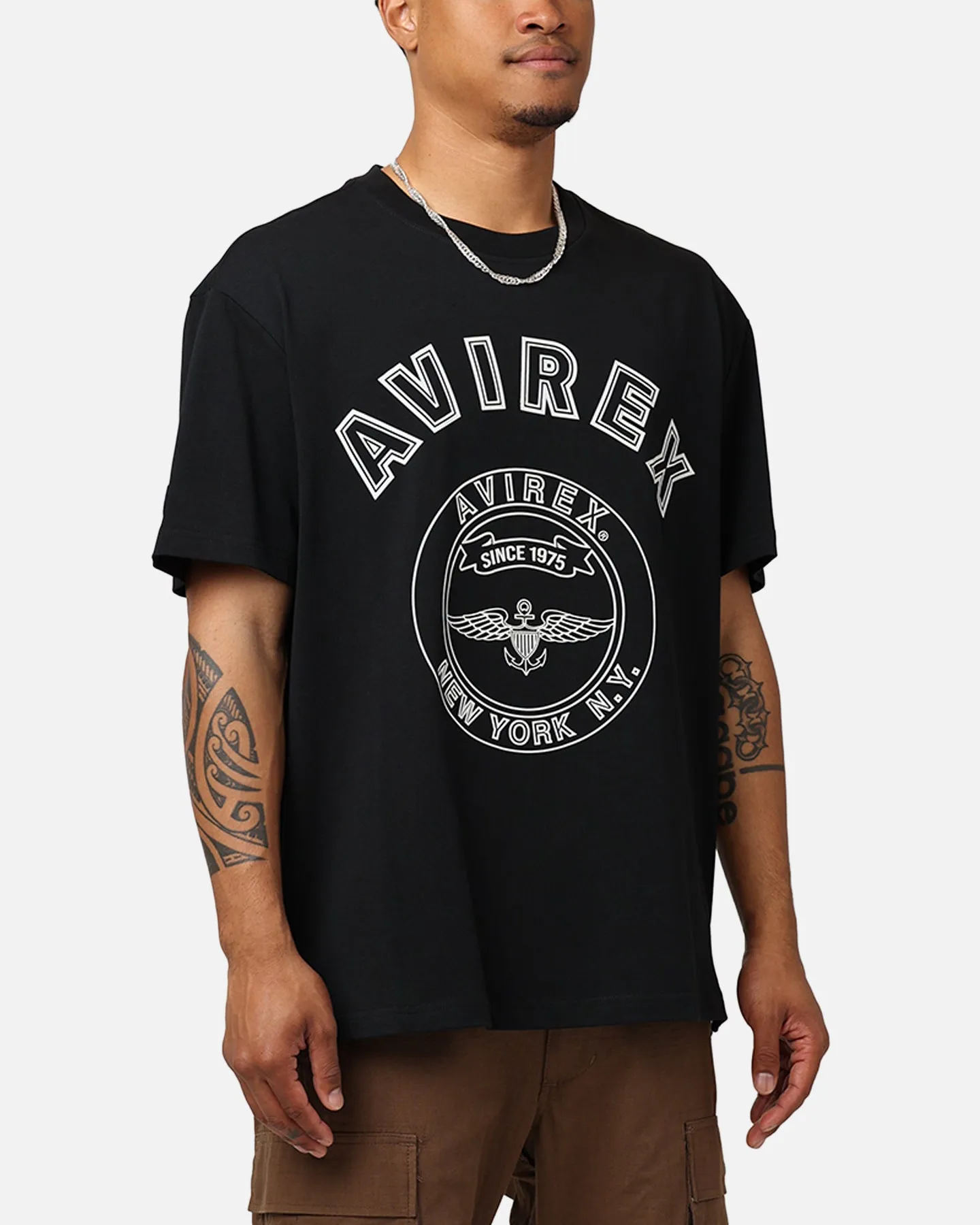Avirex Stadium T-Shirt Black